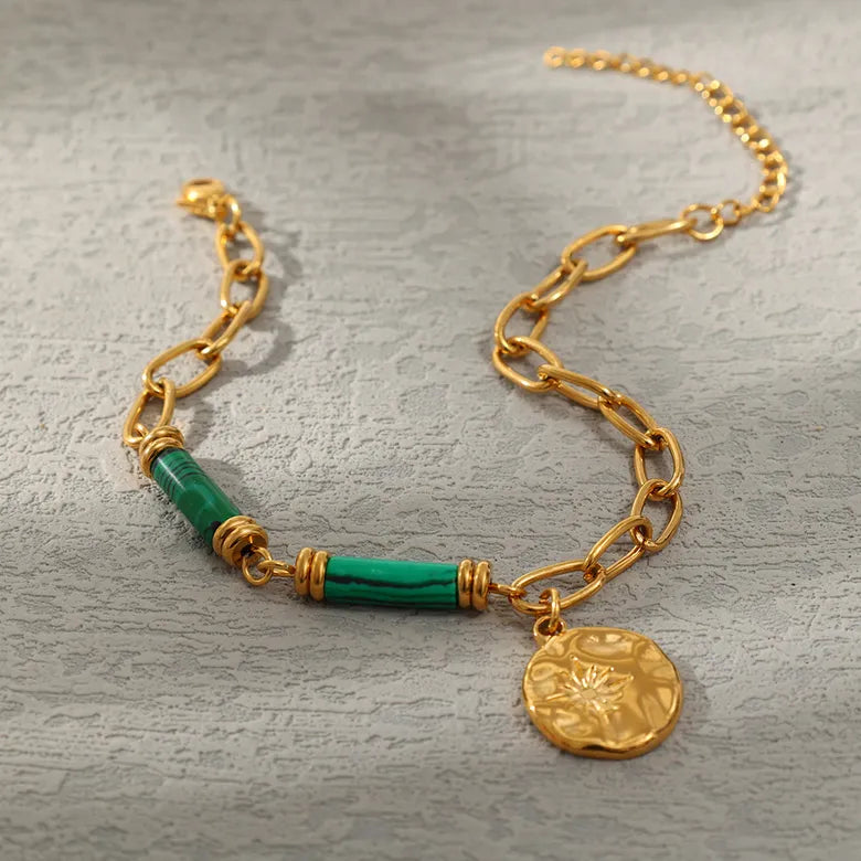 Pulsera verde brillante